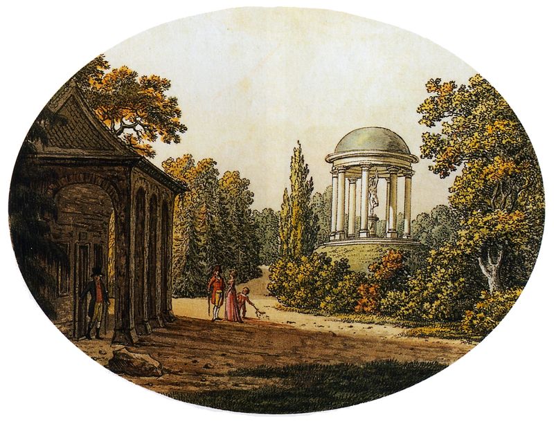 Johann Werner Kobold, Merkurtempel und Hütte des Platon